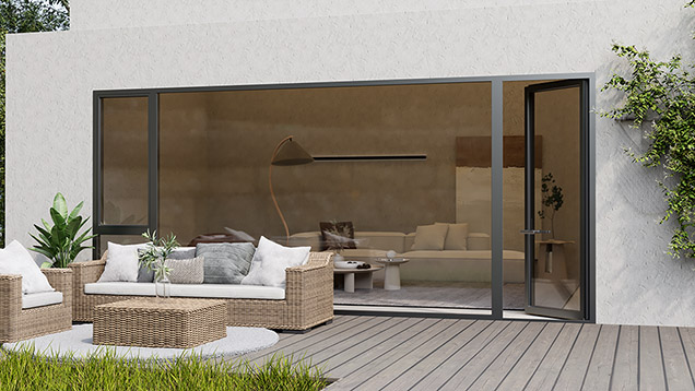 塞納河畔斷橋平開門